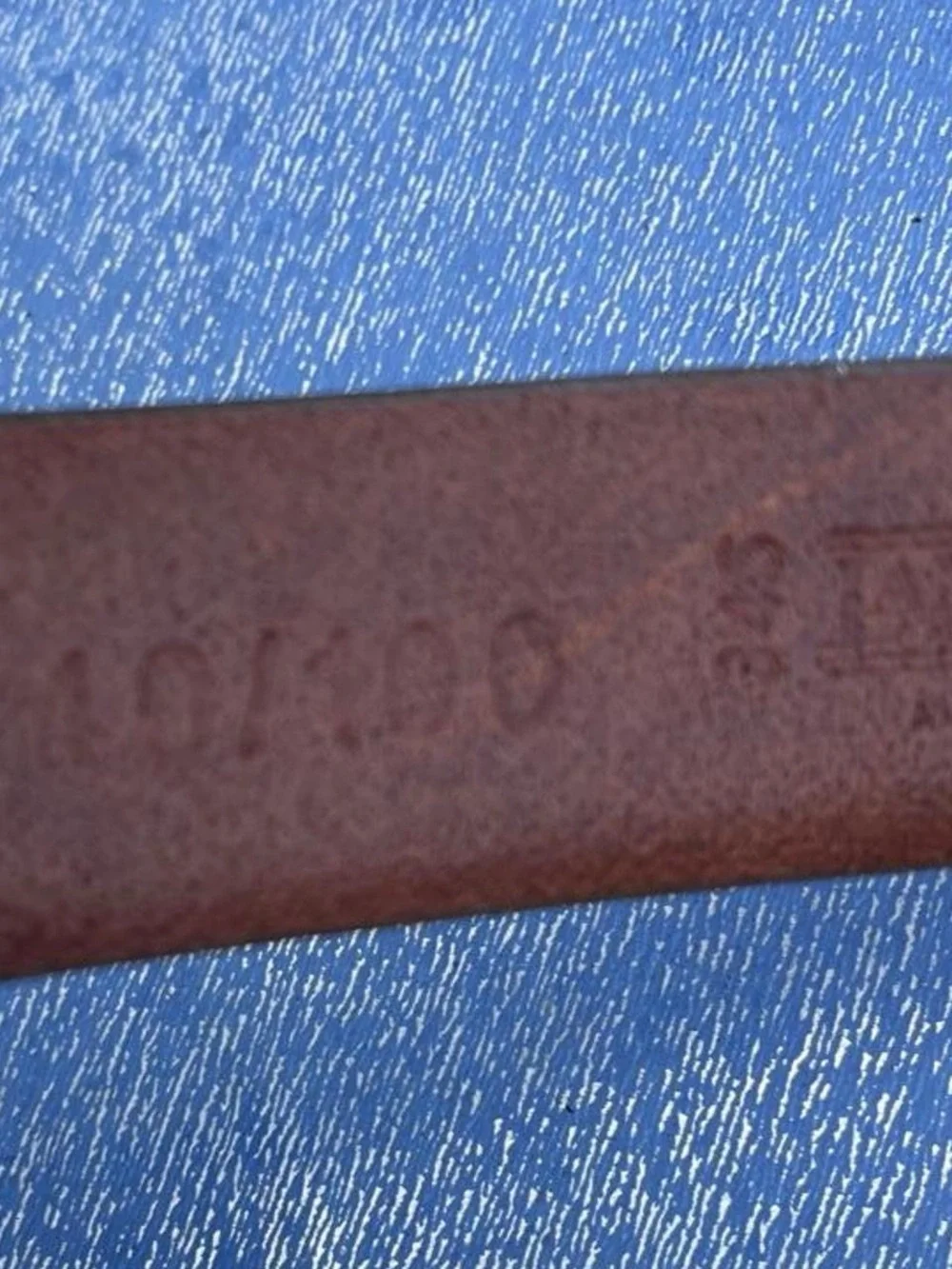 Men's Classic Leather Belt in Brown by Lands End Size 40